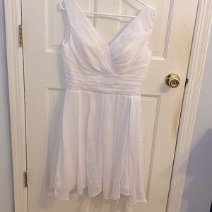 White cocktail dress